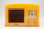 Early FADA 5F50 Art Deco Yellow + Tortoise Catalin Radio